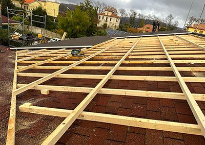 Intervento in sovra-copertura su tetto con tegole